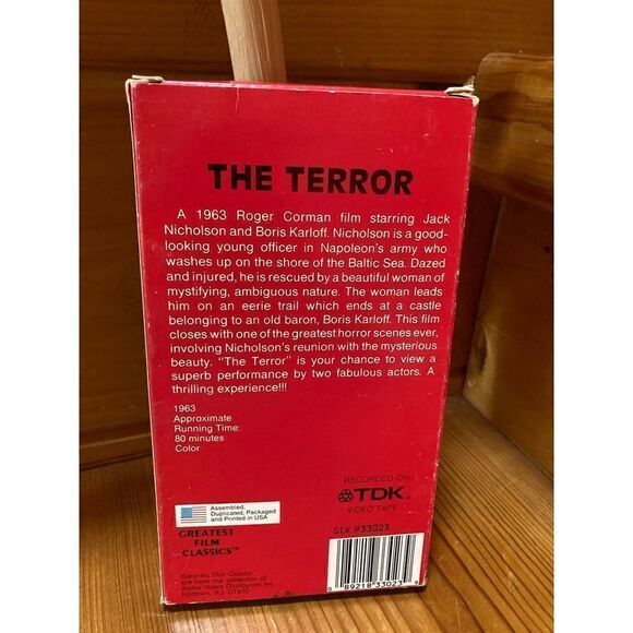 The Terror (VHS) Jack Nicholson, Boris Karloff - Picture 3 of 3